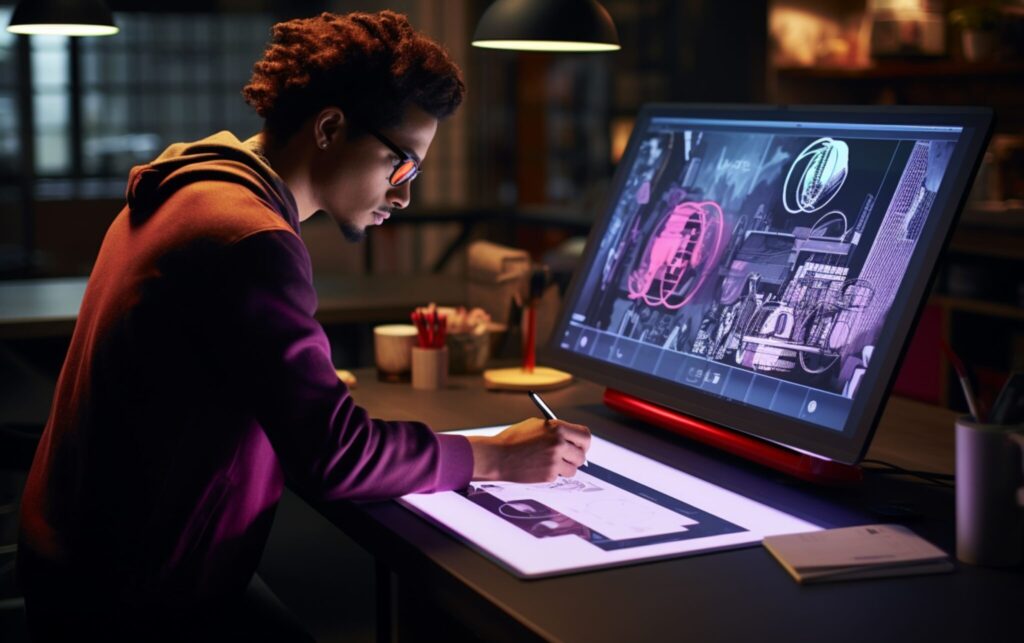 Graphic Designer working image